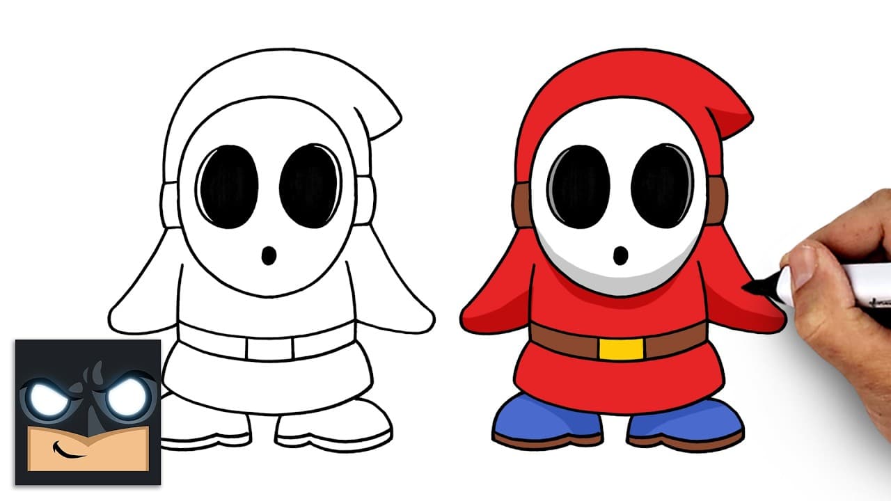 Preview of How to Draw Shy Guy | Super Mario