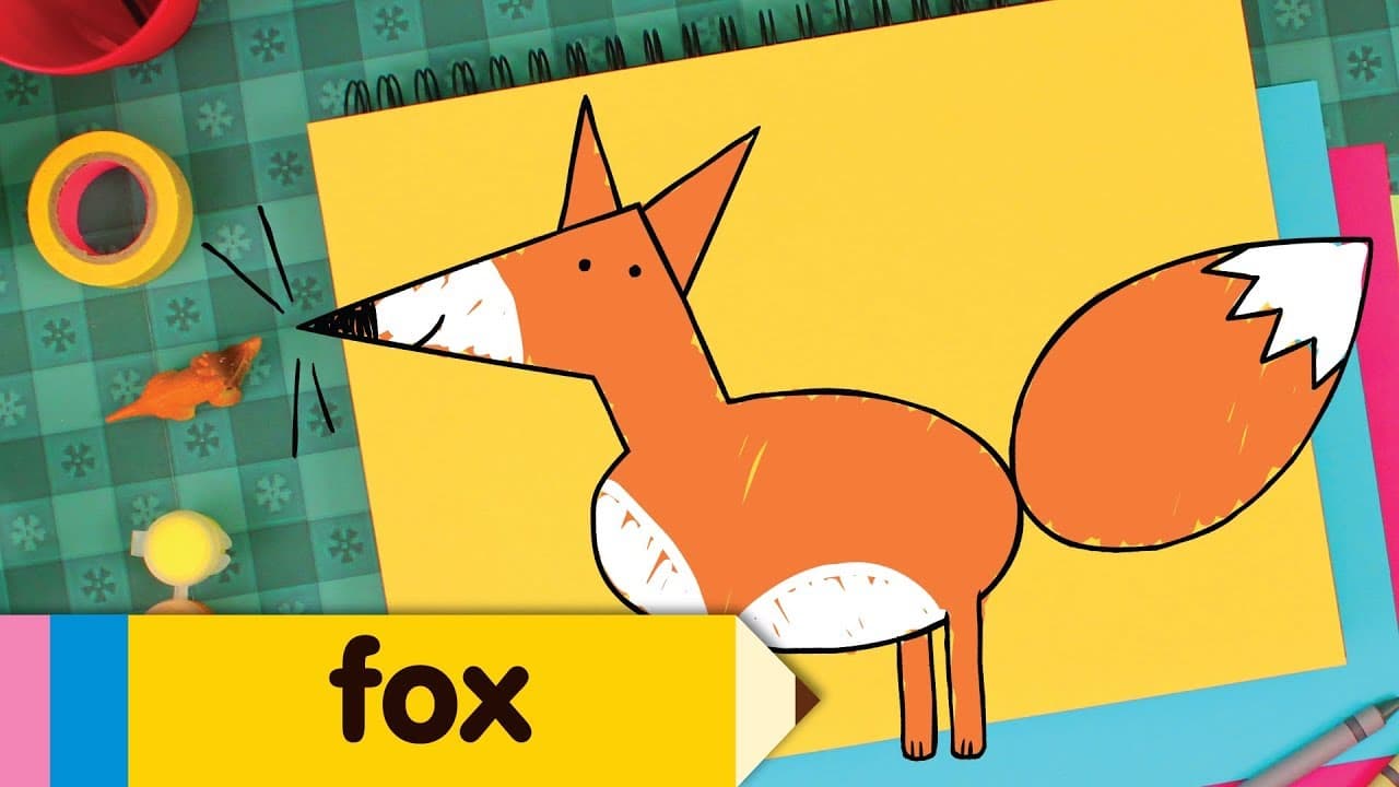 Preview of How To Draw A Fox | Simple Drawing Lesson For Kids | Step By Step