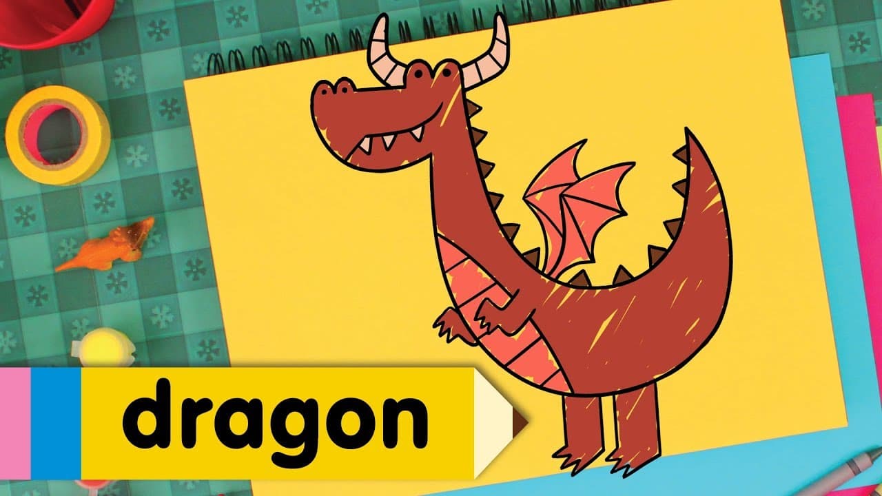 Preview of How to Draw A Dragon | Super Simple Draw | Step By Step