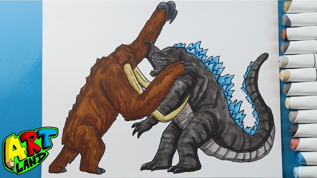 Preview of How to Draw Godzilla vs Behemoth