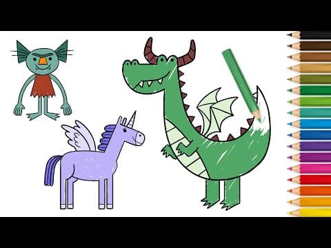 Preview of How To Draw Fantastic Creatures! | Drawing Lessons for Children