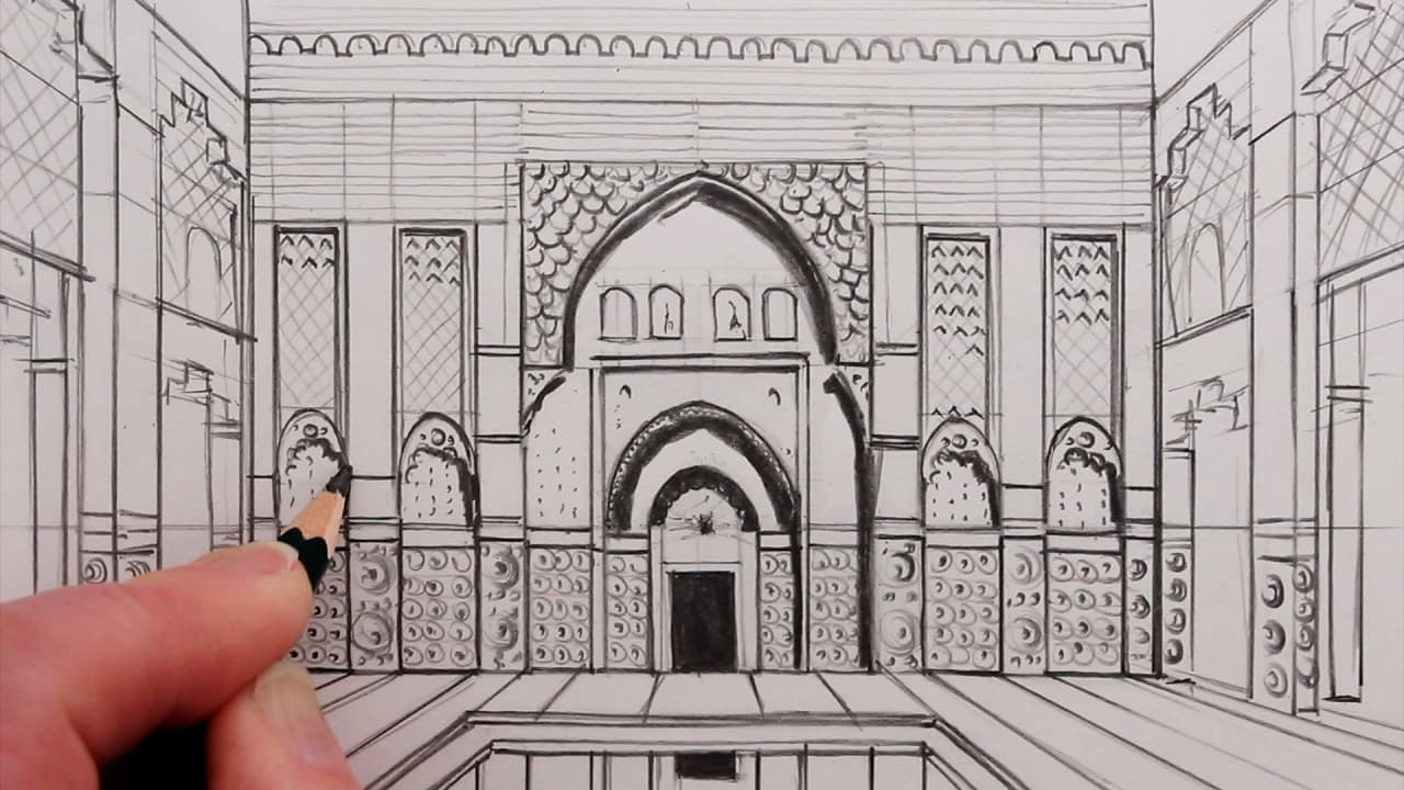 Preview of How to Draw Detailed Architecture from Basic Shapes: Narrated Perspective Drawing