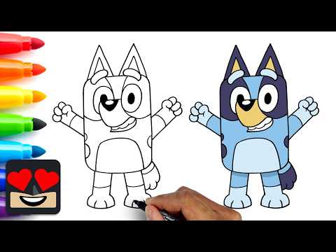Preview of How To Draw Bluey