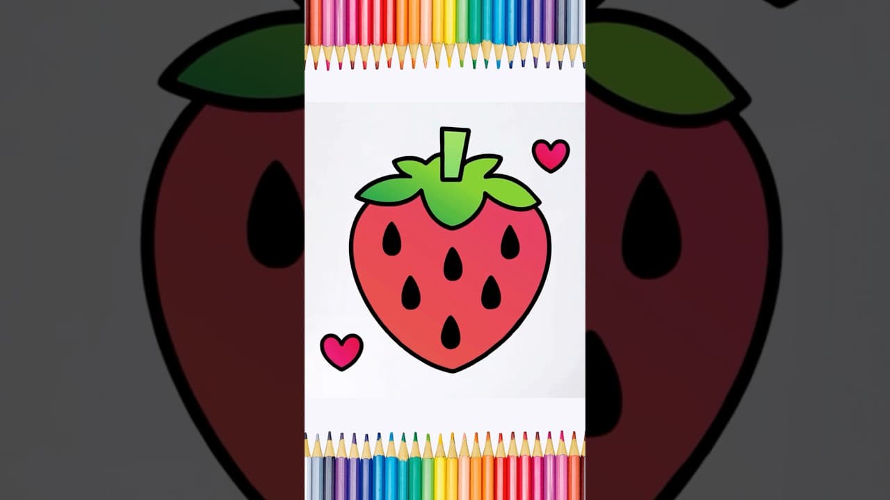 Preview of How to Draw a Strawberry 🍓