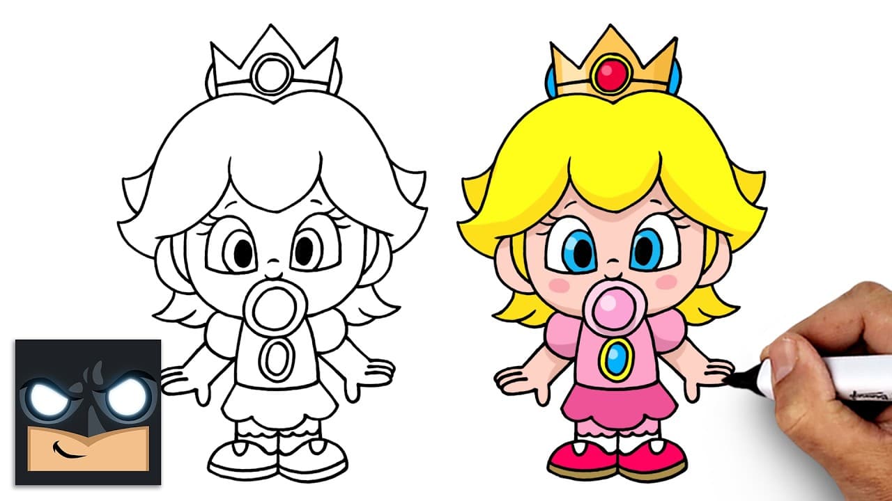 Preview of How to Draw Baby Peach | Super Mario