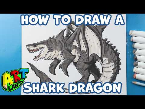 Preview of How to Draw a Shark Dragon | Shark Week