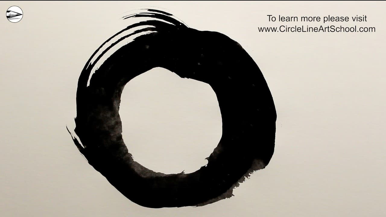 Preview of How to Draw an Enso Circle in One Gesture | Circle Line Art School