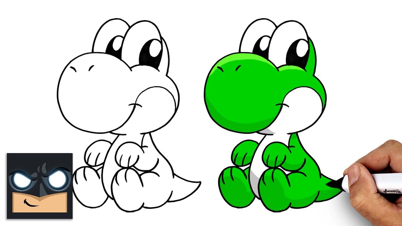 Preview of How to Draw Baby Yoshi | Super Mario