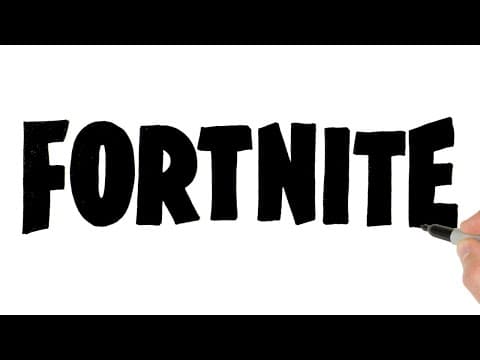 Preview of How to Draw Fortnite Logo