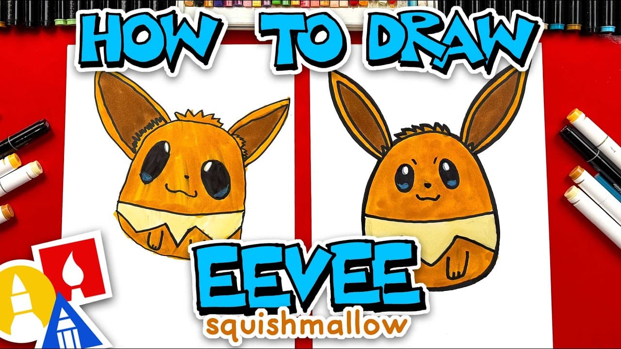 Preview of How To Draw Eevee Squishmallow