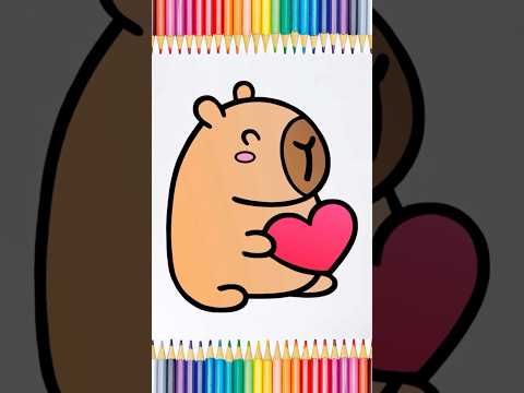 Preview of How to Draw a Cute Capybara with a Heart ❤️ (Easy Tutorial)