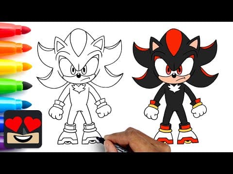Preview of How To Draw Shadow the Hedgehog | Sonic the Hedgehog