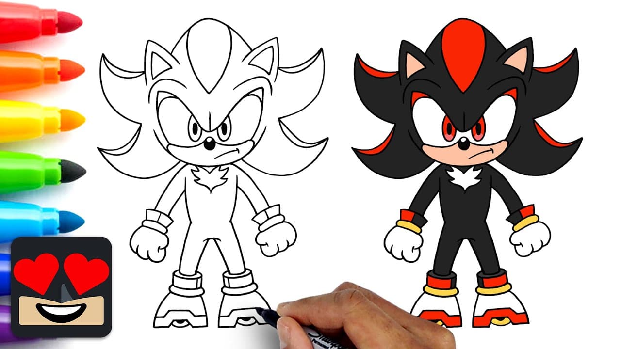 Preview of How To Draw Shadow the Hedgehog | Sonic the Hedgehog