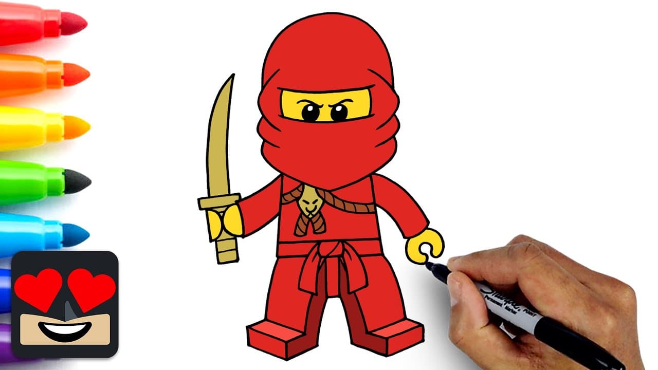 Preview of How To Draw Kai | Ninjago