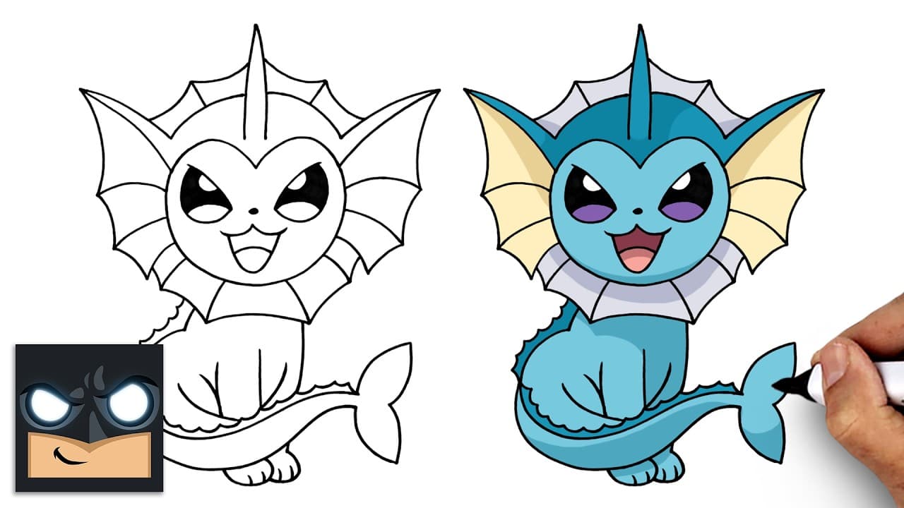 Preview of How to Draw Vaporeon | Pokemon