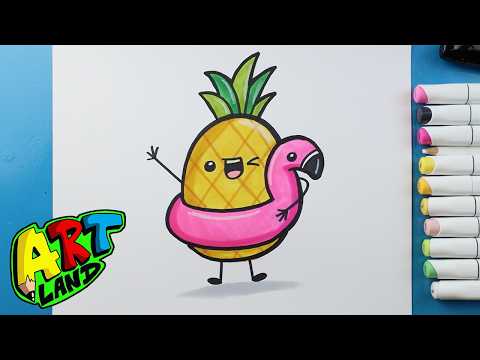 Preview of How to Draw a Summer Pineapple