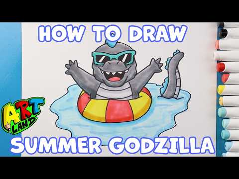 Preview of How to Draw Summer Godzilla!!
