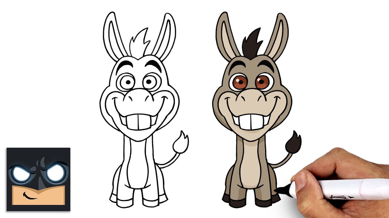 Preview of How to Draw Donkey | Shrek