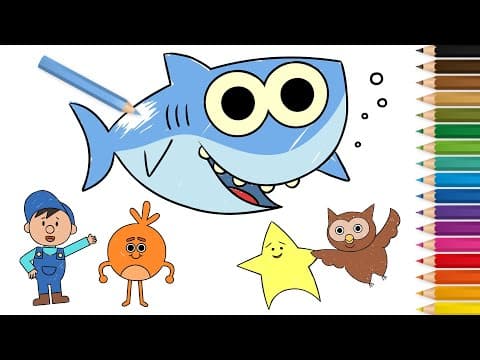 Preview of Learn to Draw Super Simple Characters! Finny the Shark, The Bumble Nums, & More!