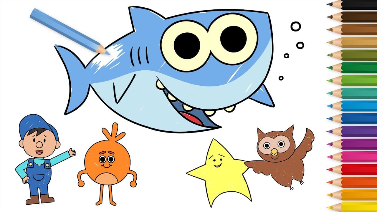 Preview of Learn to Draw Super Simple Characters! Finny the Shark, The Bumble Nums, & More!