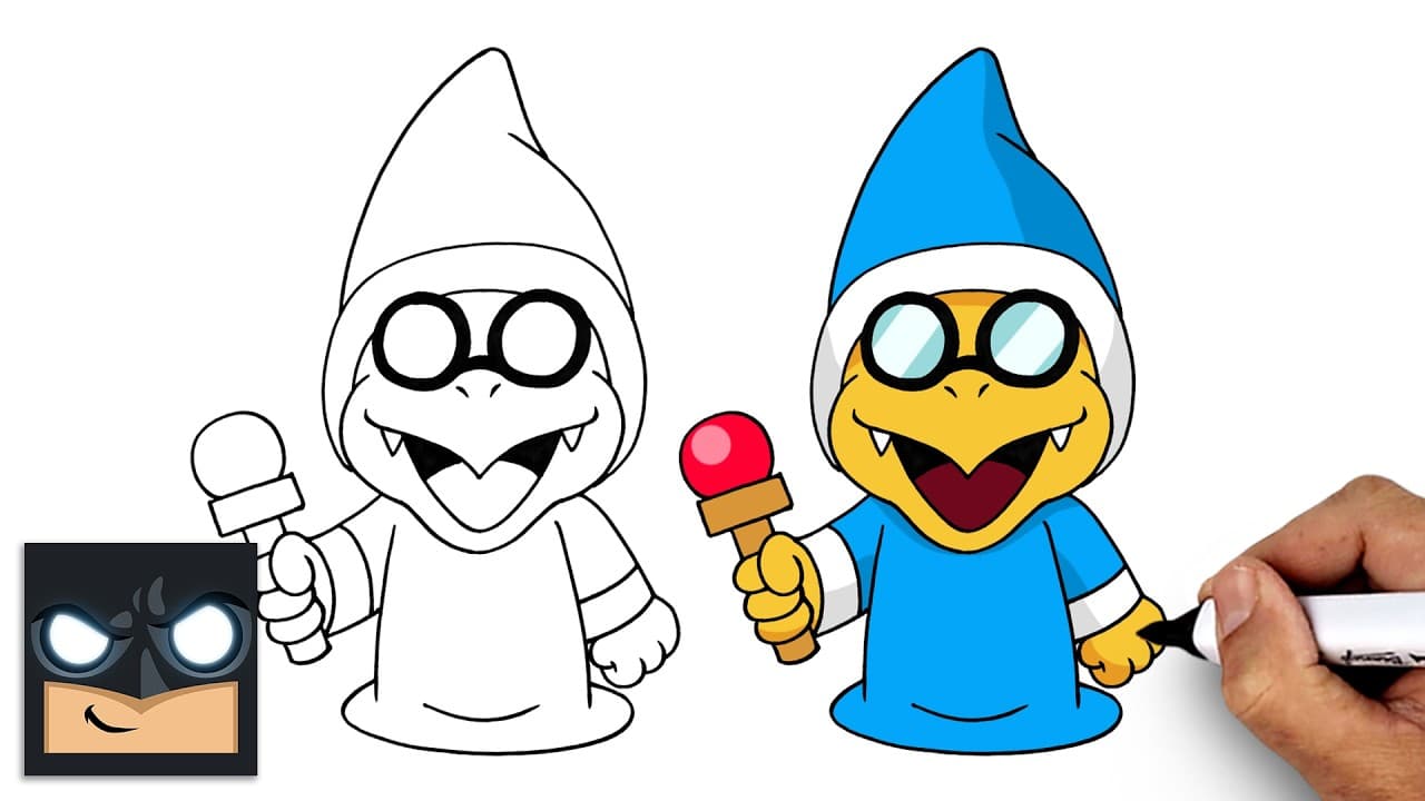Preview of How to Draw Kamek | Super Mario