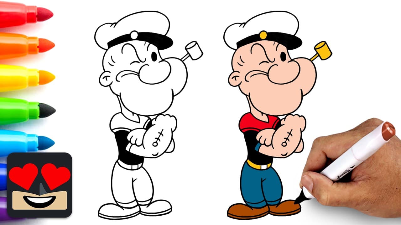 Preview of How To Draw Popeye