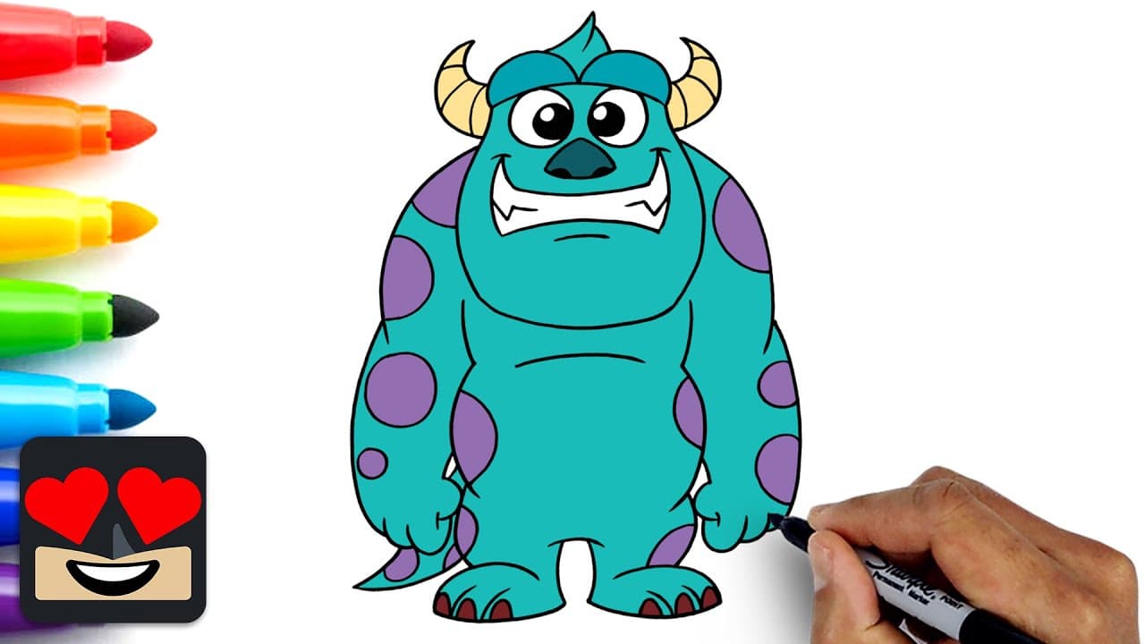 Preview of How To Draw Sullivan | Monsters Inc