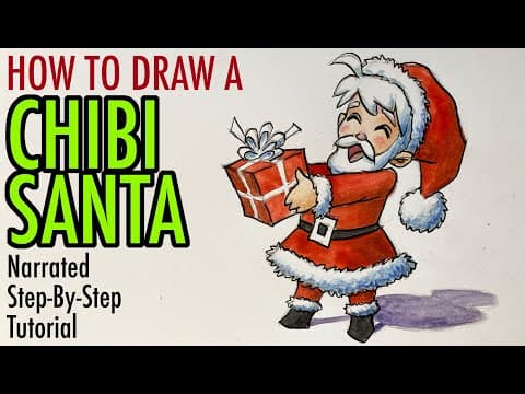 Preview of How to Draw a Chibi Santa