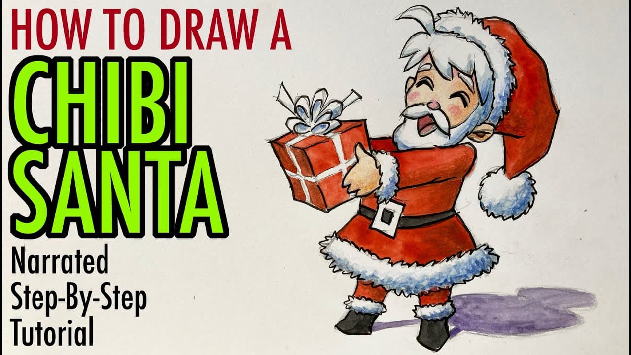Preview of How to Draw a Chibi Santa