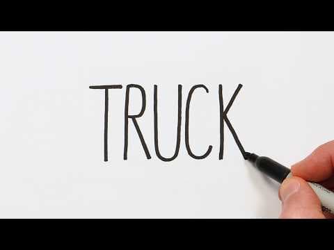 Preview of How to Draw a Truck from the Word 🚚 Super Easy Step-by-Step Tutorial!