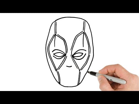 Preview of How to Draw Deadpool | Super Easy Step-by-Step Tutorial!