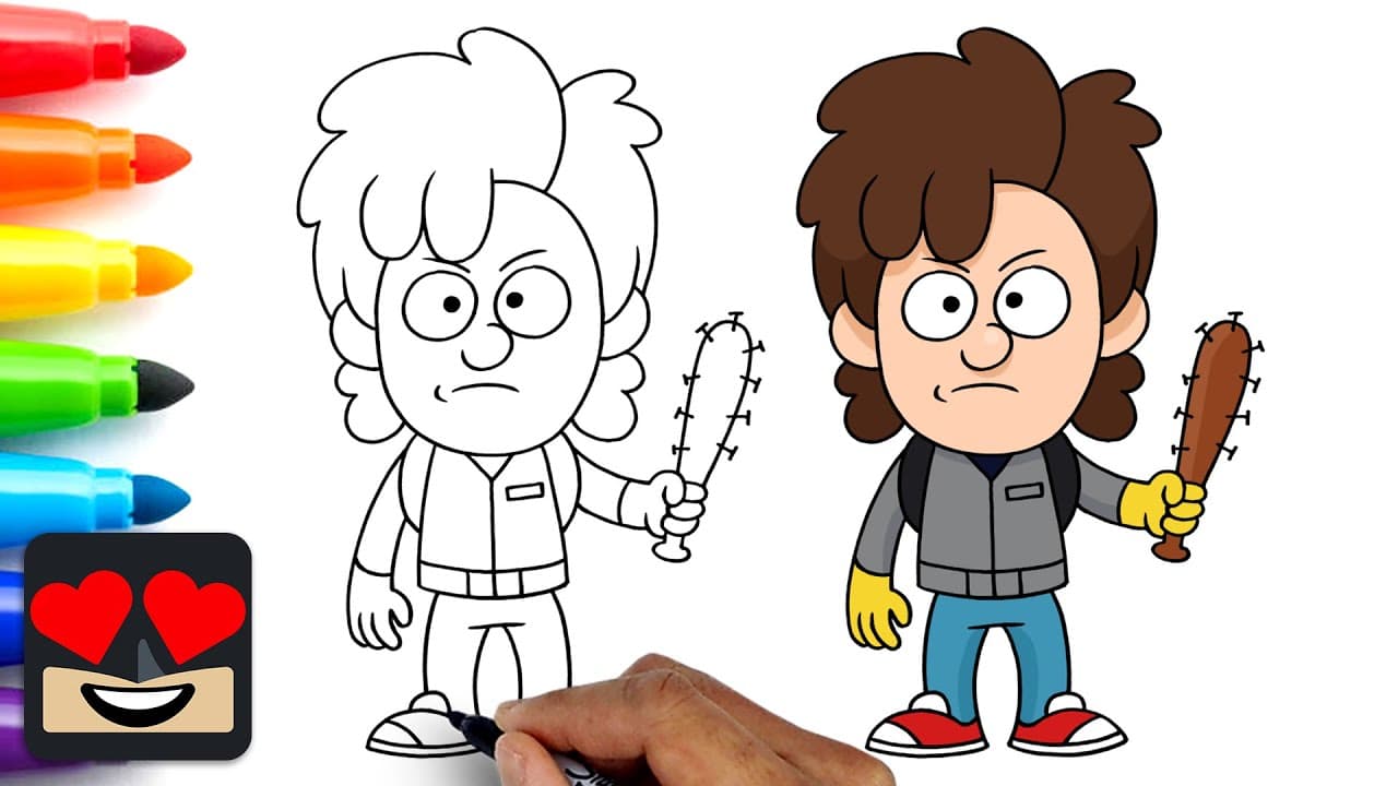 Preview of How To Draw Steve Harrington | Stranger Things