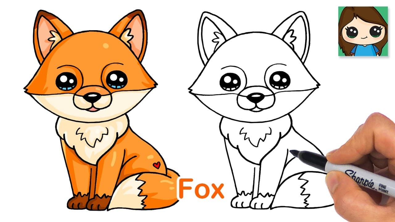 Preview of How to Draw a Fox 🦊 Cute Animal Relaxing Drawing Art