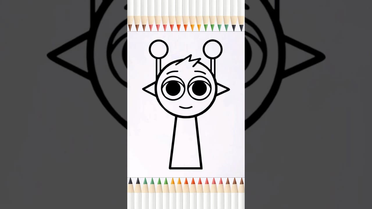 Preview of How to Draw Simon from Incredibox Sprunki