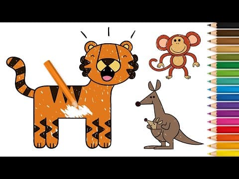 Preview of Learn to Draw Wild Animals | Drawing Lessons for Children