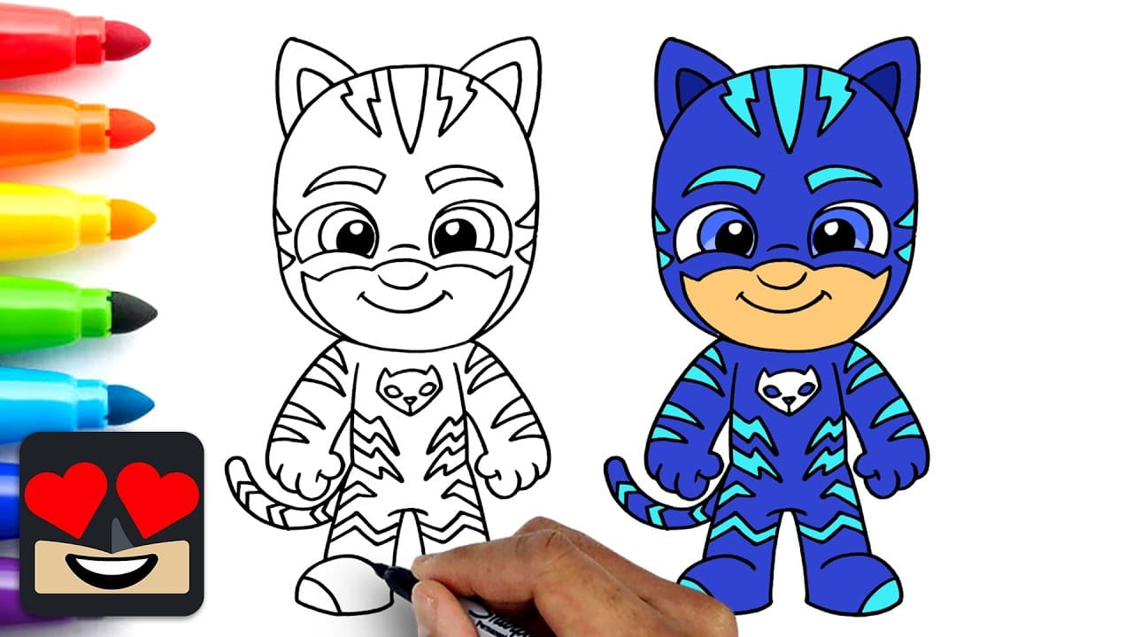 Preview of How To Draw Catboy | PJ Masks
