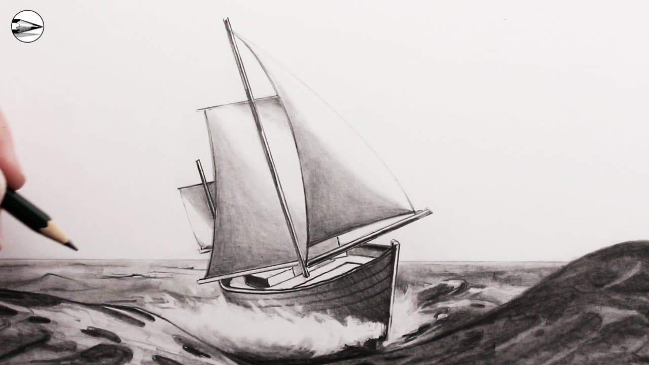 Preview of How to Draw a Sailing Boat: Easy Step-by-Step Tutorial