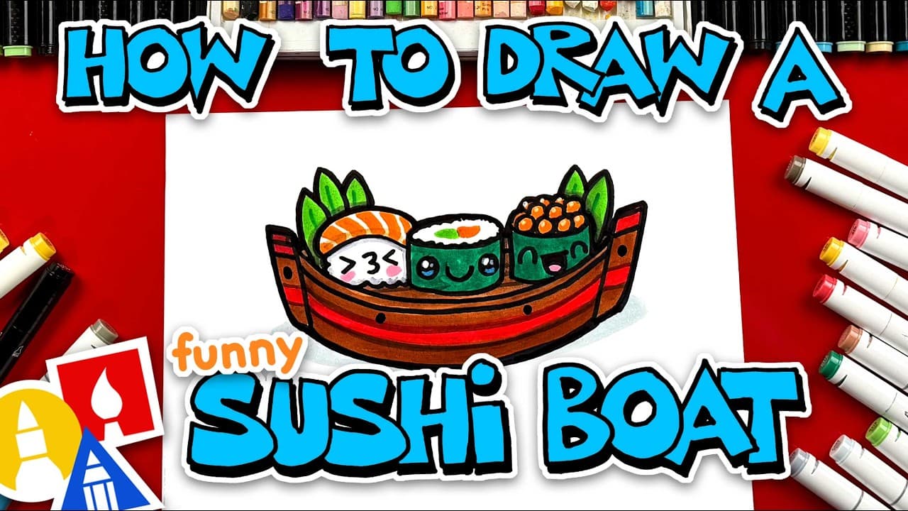 Preview of How To Draw A Sushi Boat With Buddies