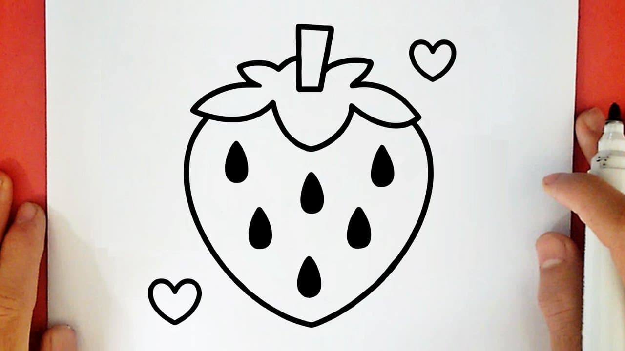 Preview of HOW TO DRAW A STRAWBERRY