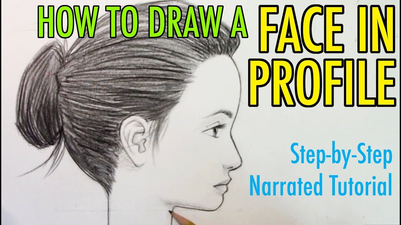 Preview of How to Draw a FACE IN PROFILE: Narrated Tutorial
