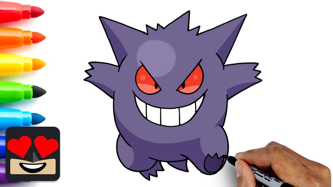 Preview of How To Draw Gengar | Pokemon