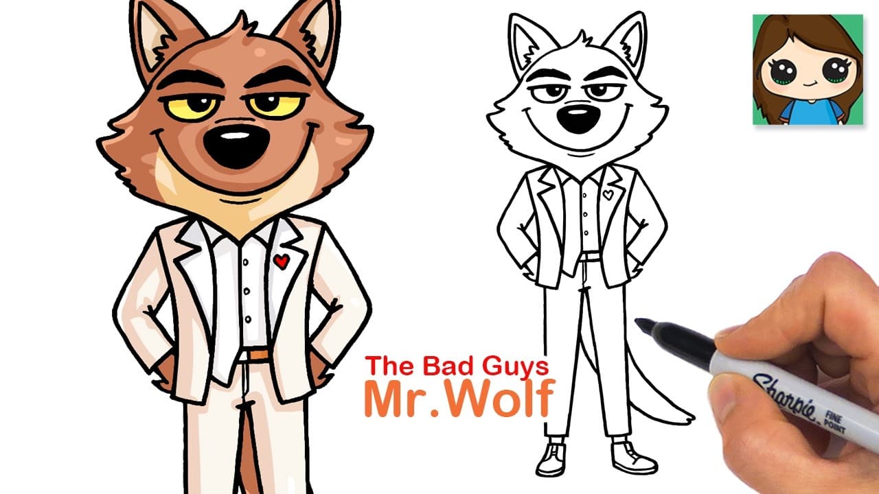 Preview of How to Draw Mr. Wolf | The Bad Guys