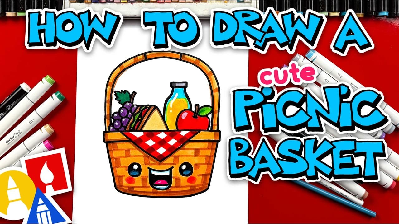 Preview of How To Draw A Cute Picnic Basket