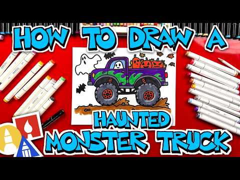 Preview of How To Draw A Haunted Monster Truck