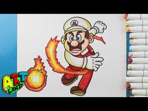 Preview of How to Draw Fire Mario