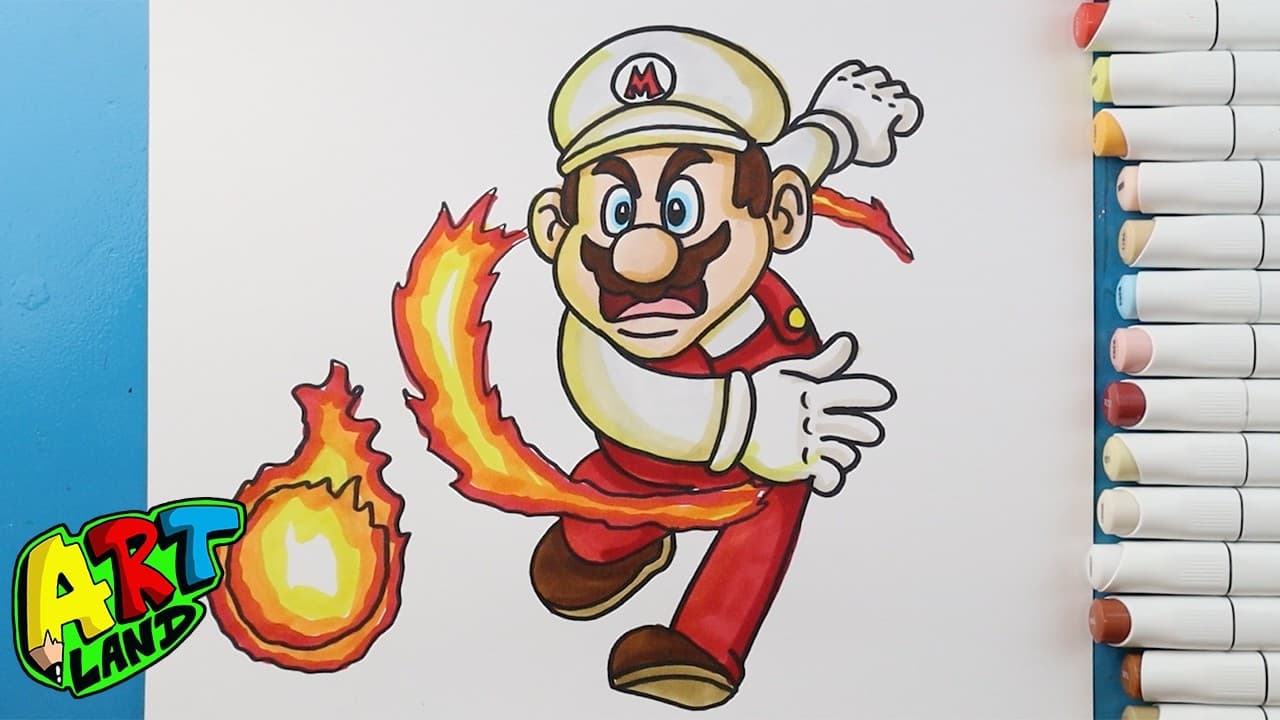 Preview of How to Draw Fire Mario