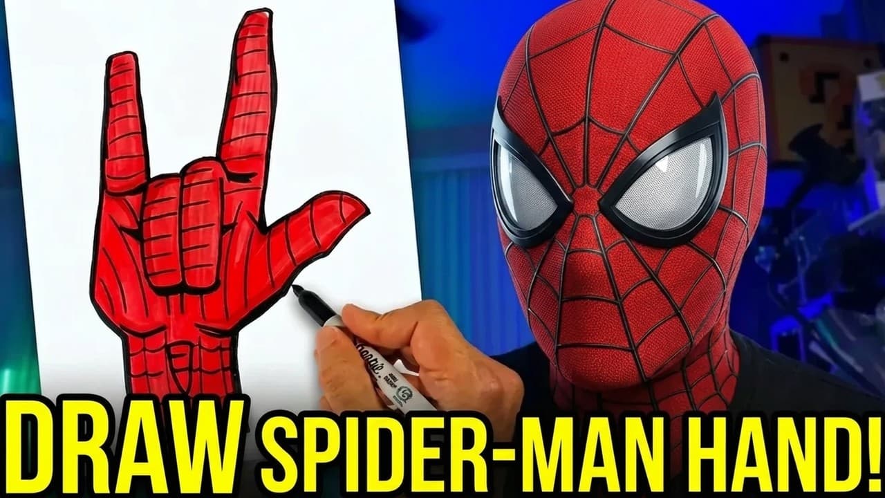 Preview of How to Draw Spider-man Brand New | Day Hand Web Shooting