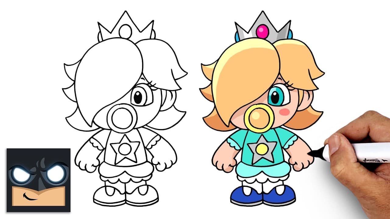 Preview of How to Draw Baby Rosalina | Super Mario