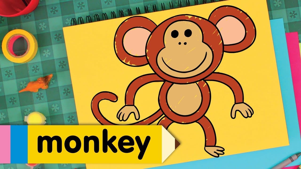 Preview of How to Draw A Monkey 🐵 | Super Simple Draw | Step By Step