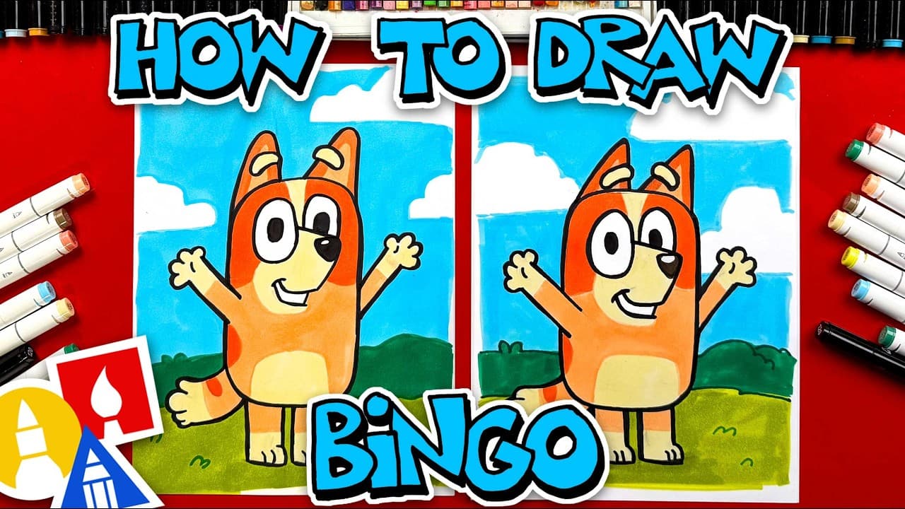 Preview of How To Draw Bingo From Bluey